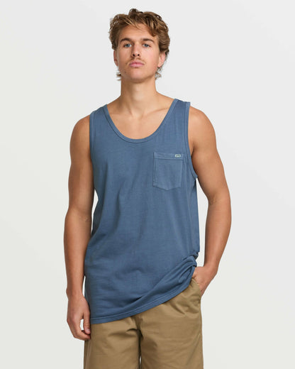 Billabong Essential Premium Wave Wash Tank - Slate Blue