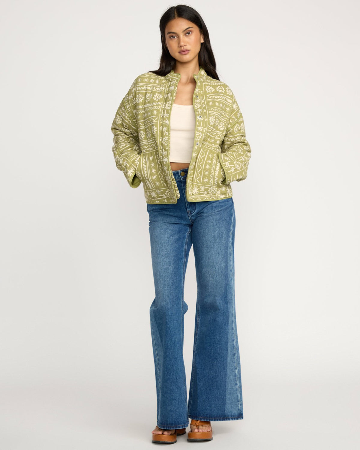 Billabong Folk Story Jacket - Green Tea