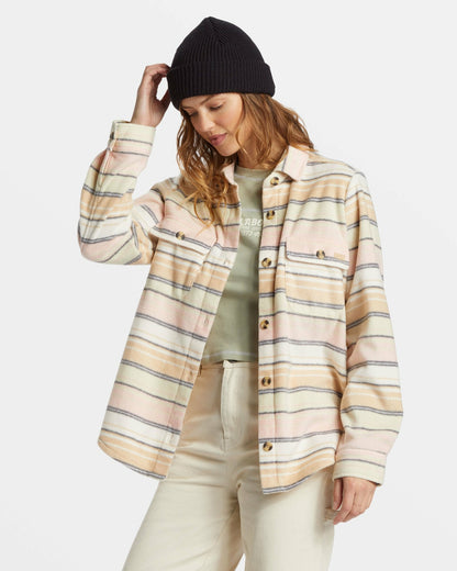 Billabong Forge Fleece Flannel - Mountain Rose