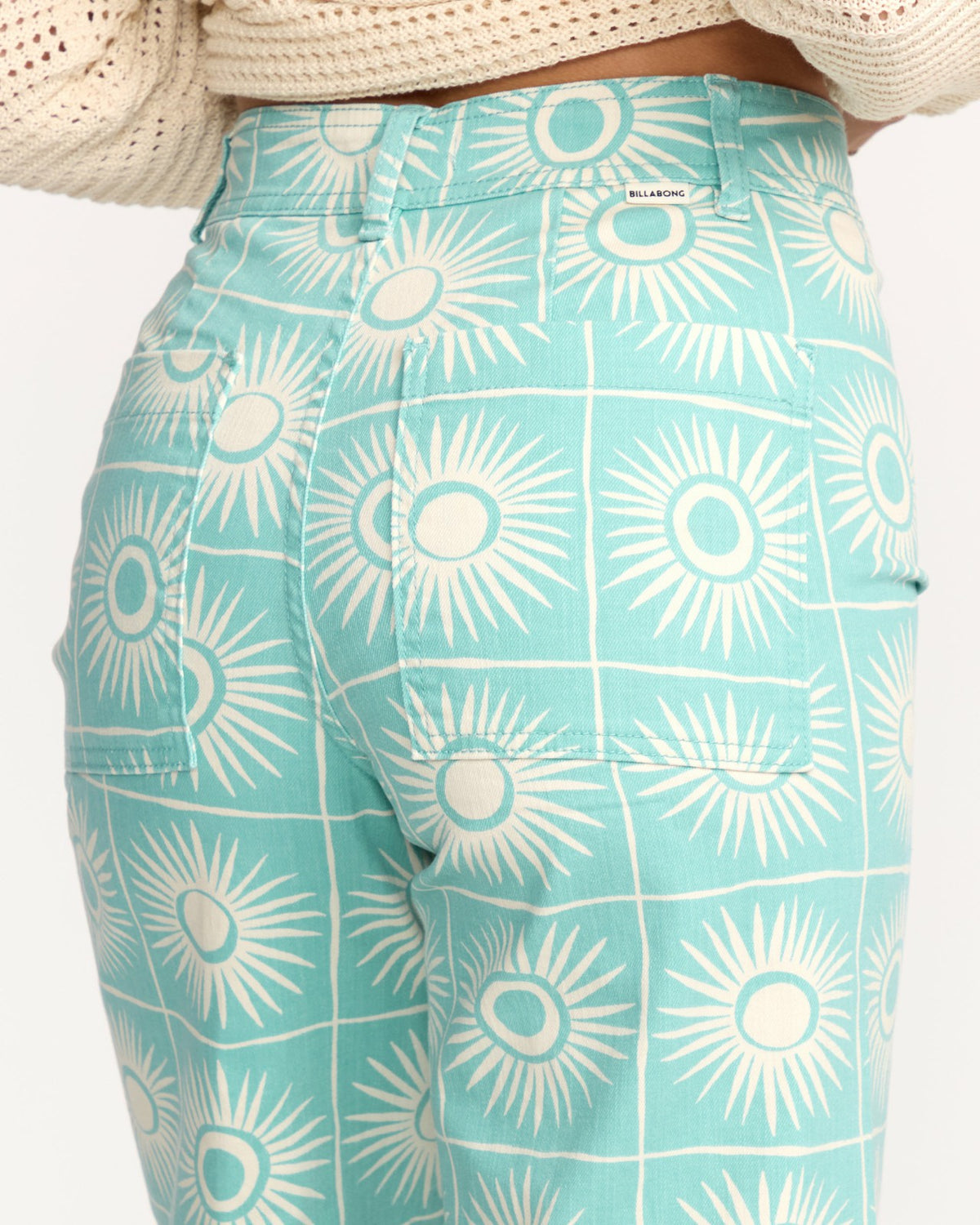 Billabong Free Fall Printed Twill Pants - Misty Blue