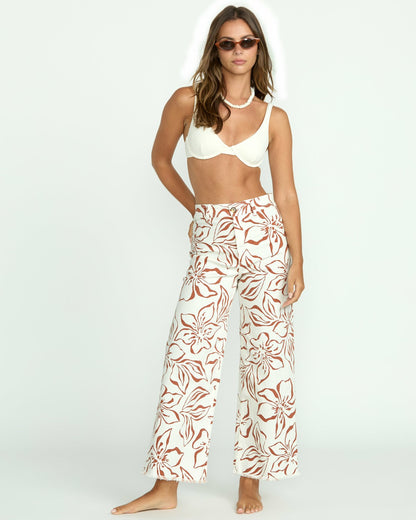 Billabong Free Fall Printed Twill Pants - Salt Crystal