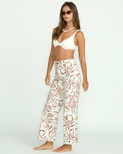 Billabong Free Fall Printed Twill Pants - Salt Crystal