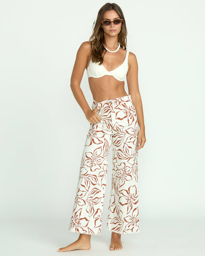 Billabong Free Fall Printed Twill Pants - Salt Crystal