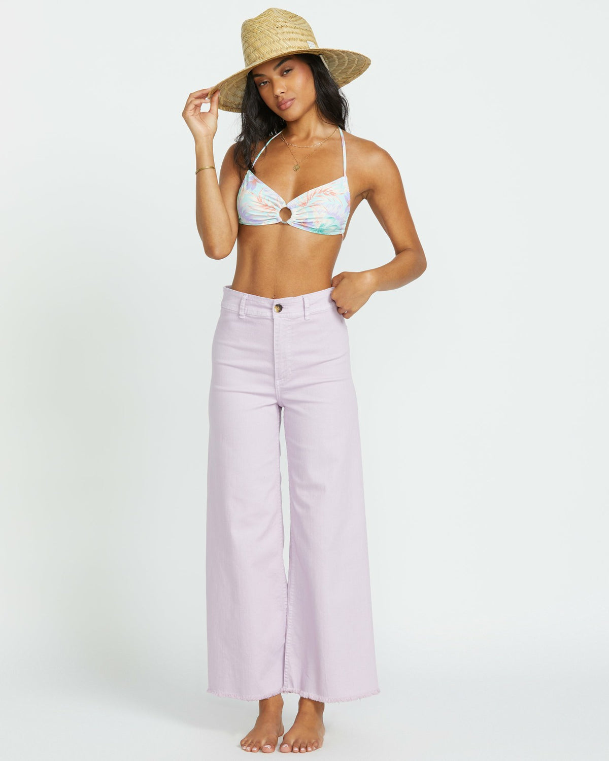 Billabong Free Fall High-Waist Pants - Amethyst Smoke