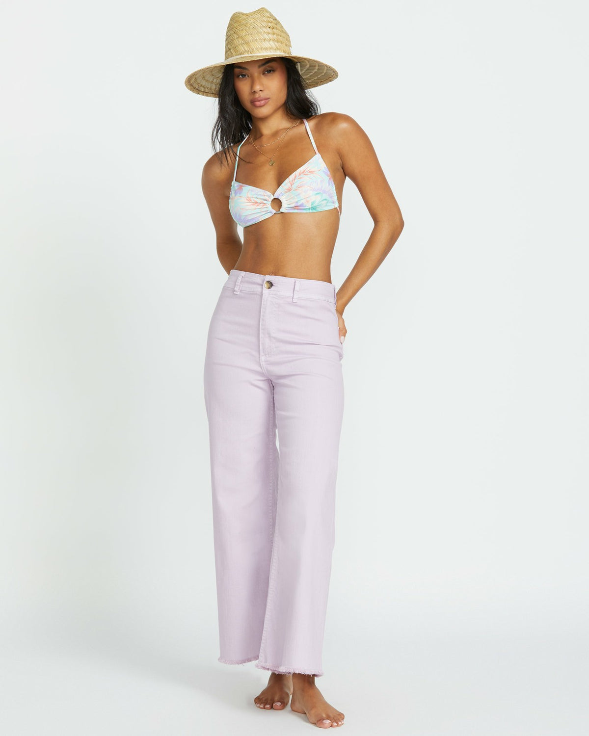 Billabong Free Fall High-Waist Pants - Amethyst Smoke
