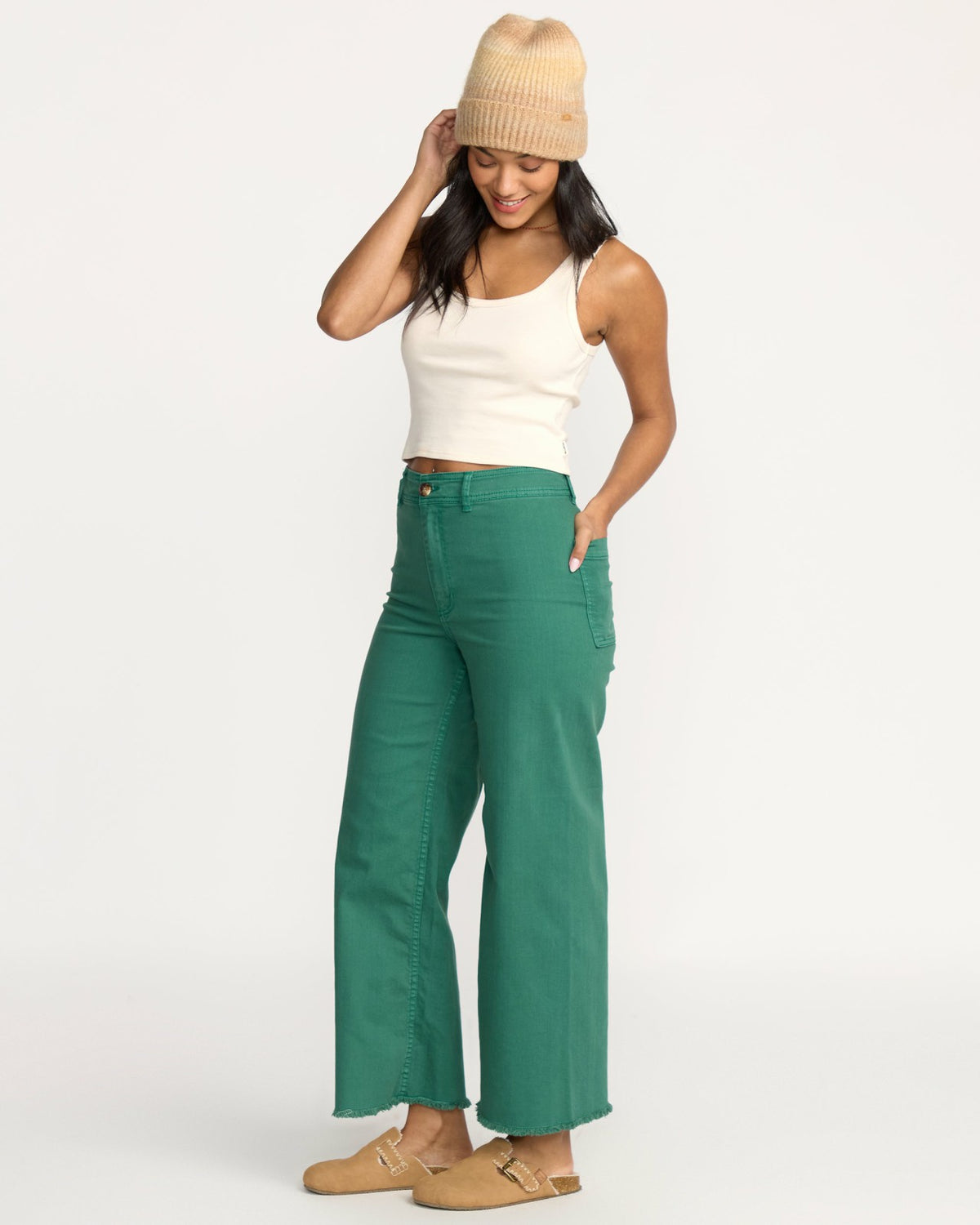 Billabong Free Fall High-Waist Pants - Evergreen