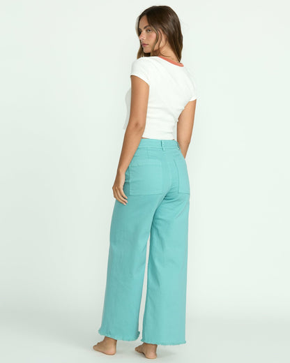Billabong Free Fall High-Waist Pants - Misty Blue