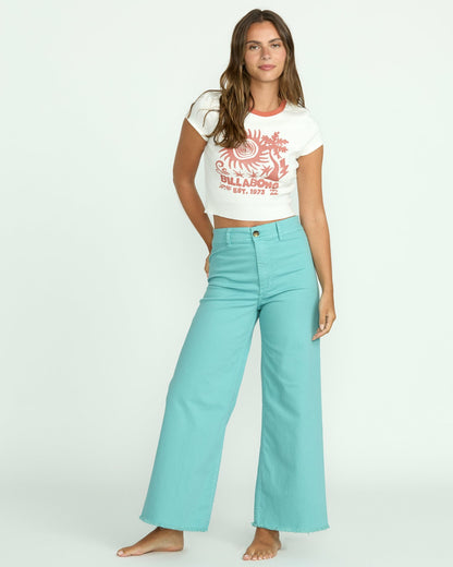 Billabong Free Fall High-Waist Pants - Misty Blue
