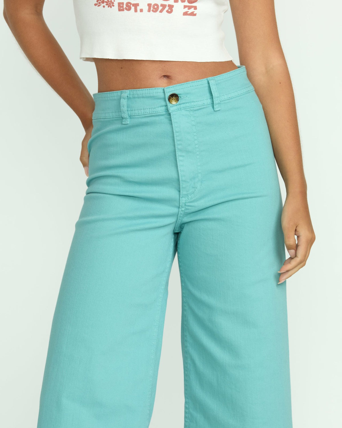 Billabong Free Fall High-Waist Pants - Misty Blue