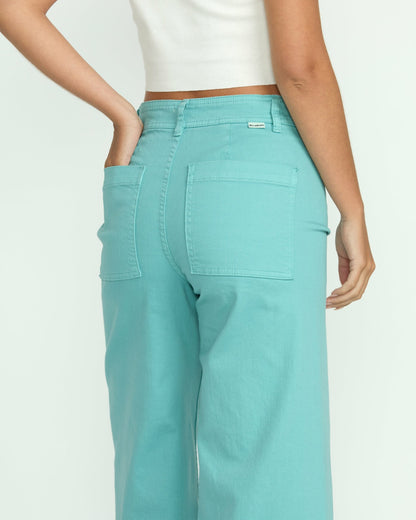 Billabong Free Fall High-Waist Pants - Misty Blue