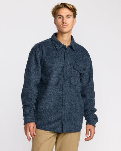 Billabong Furnace Long Sleeve Flannel Shirt - Navy