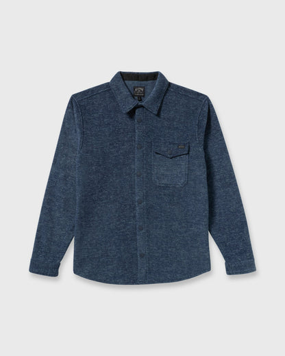 Billabong Furnace Long Sleeve Flannel Shirt - Navy