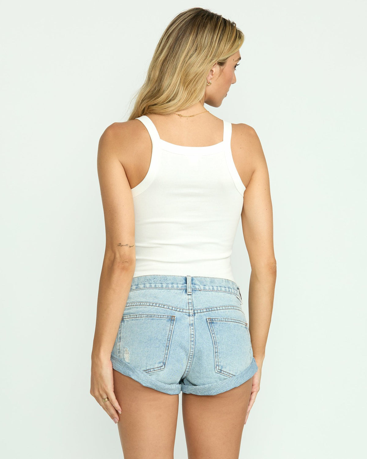 Billabong Get Low Denim Shorts - Light Wash Destroy