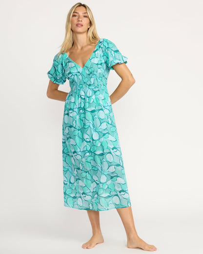 Billabong Go Coastal Midi Dress - Blue Bird