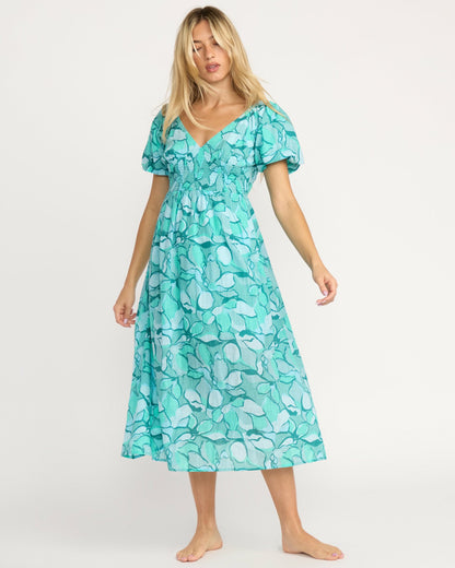 Billabong Go Coastal Midi Dress - Blue Bird