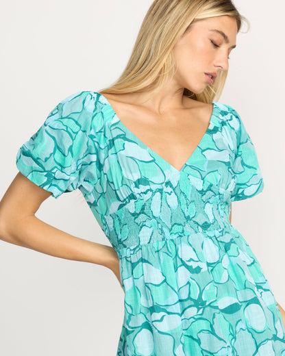 Billabong Go Coastal Midi Dress - Blue Bird