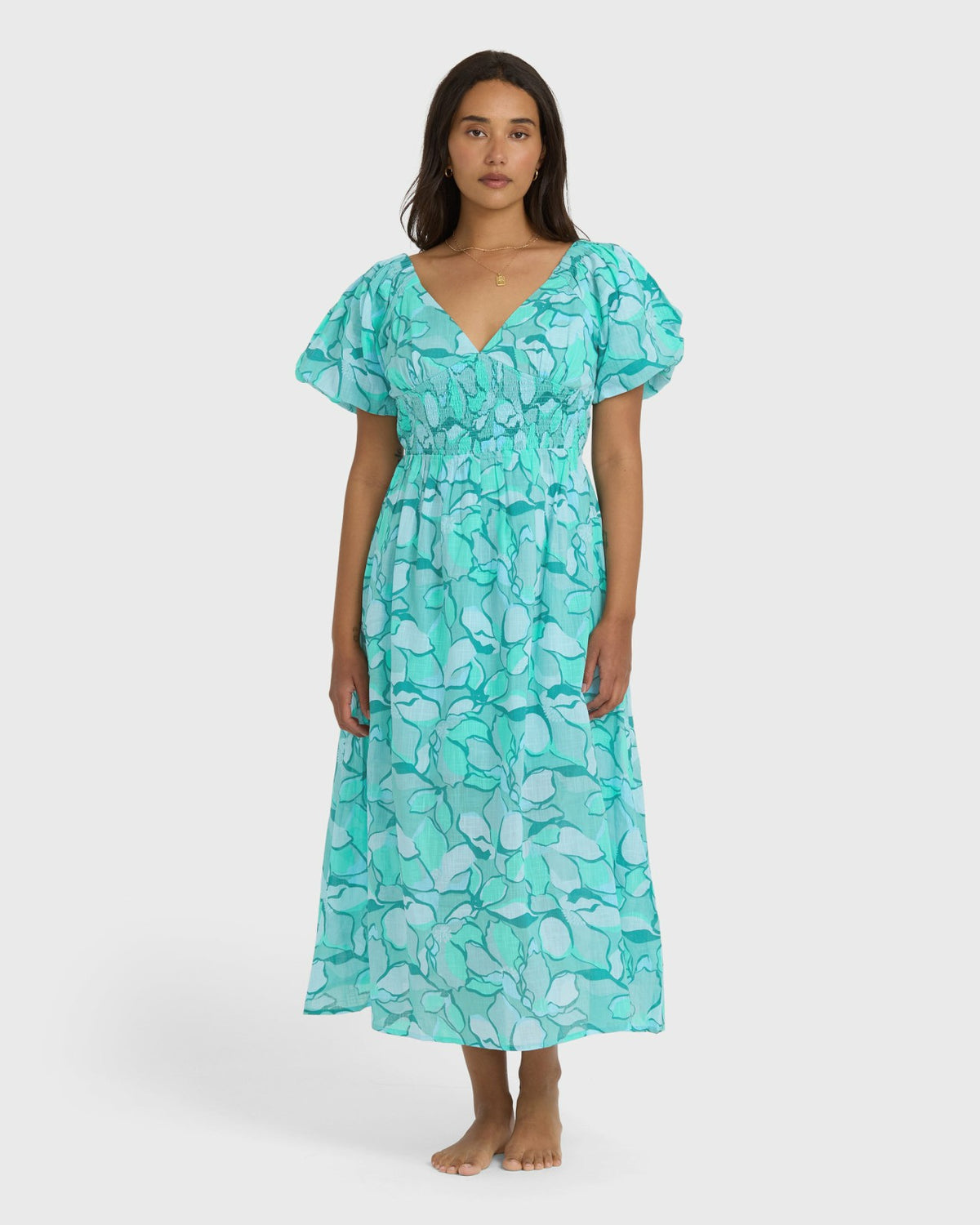Billabong Go Coastal Midi Dress - Blue Bird