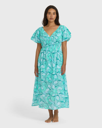 Billabong Go Coastal Midi Dress - Blue Bird