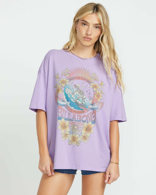 Billabong Goes Around Here Tee - Peaceful Lilac