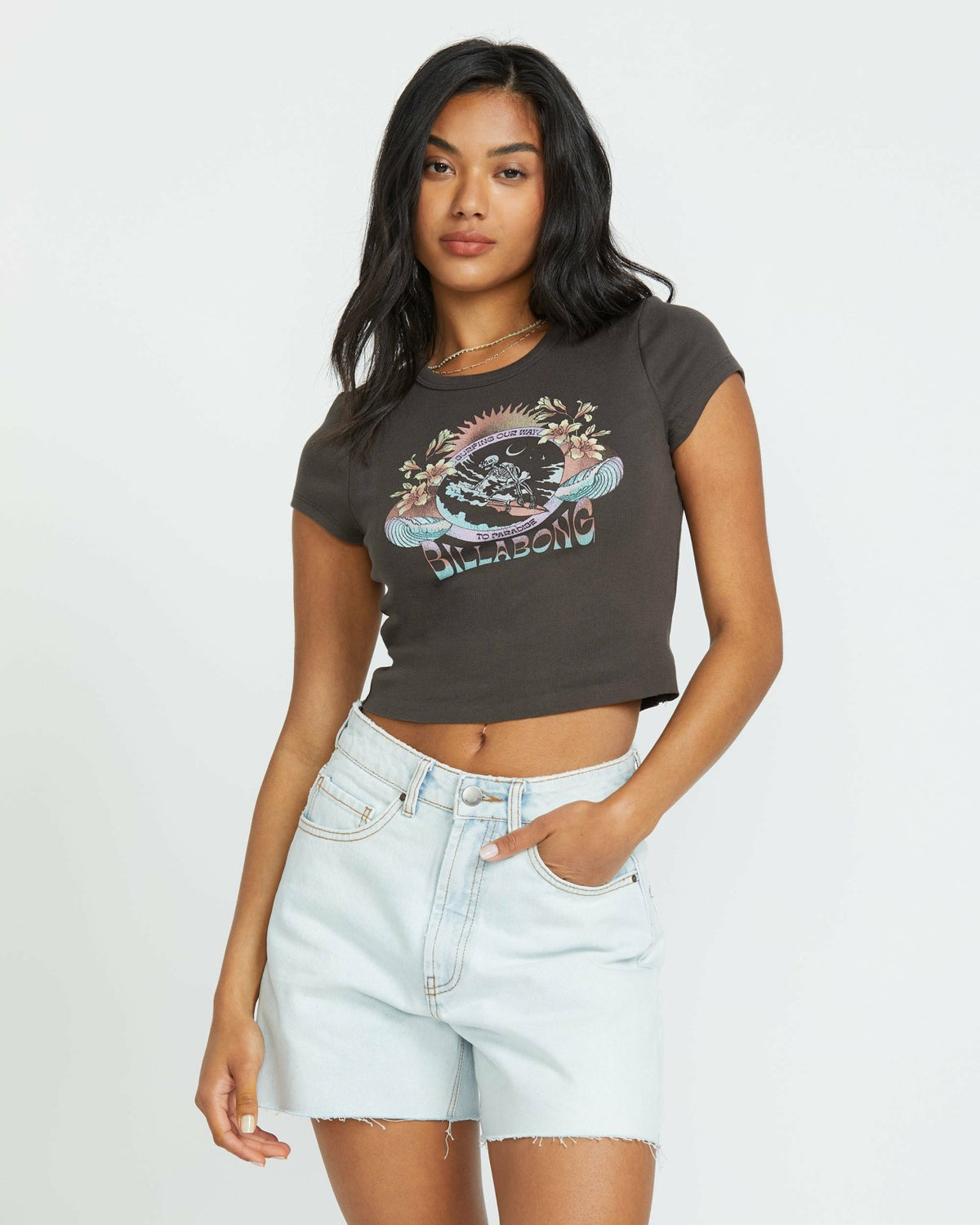 Billabong Goes Around Tee - Off Black