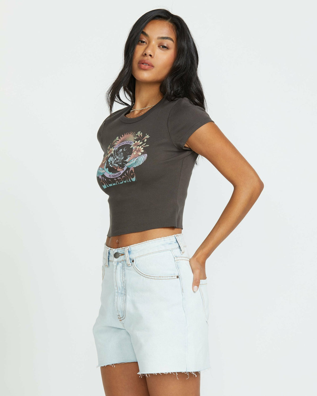 Billabong Goes Around Tee - Off Black