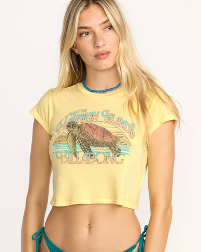 Billabong Going On Vacay T-Shirt - Retro Yellow