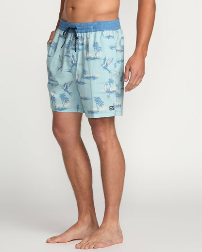 Billabong Good Times Laybacks 16" Trunks - Dusty Blue