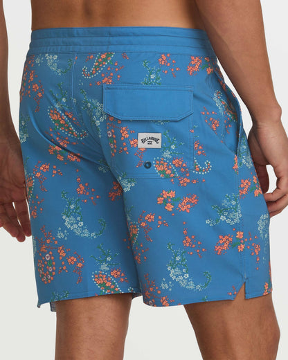 Billabong Good Times Lo Tide 18" Boardshorts - Bay Blue