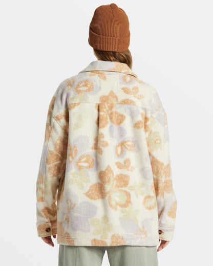 Billabong Happy Camper Shacket Button Sweater - Summer Rain