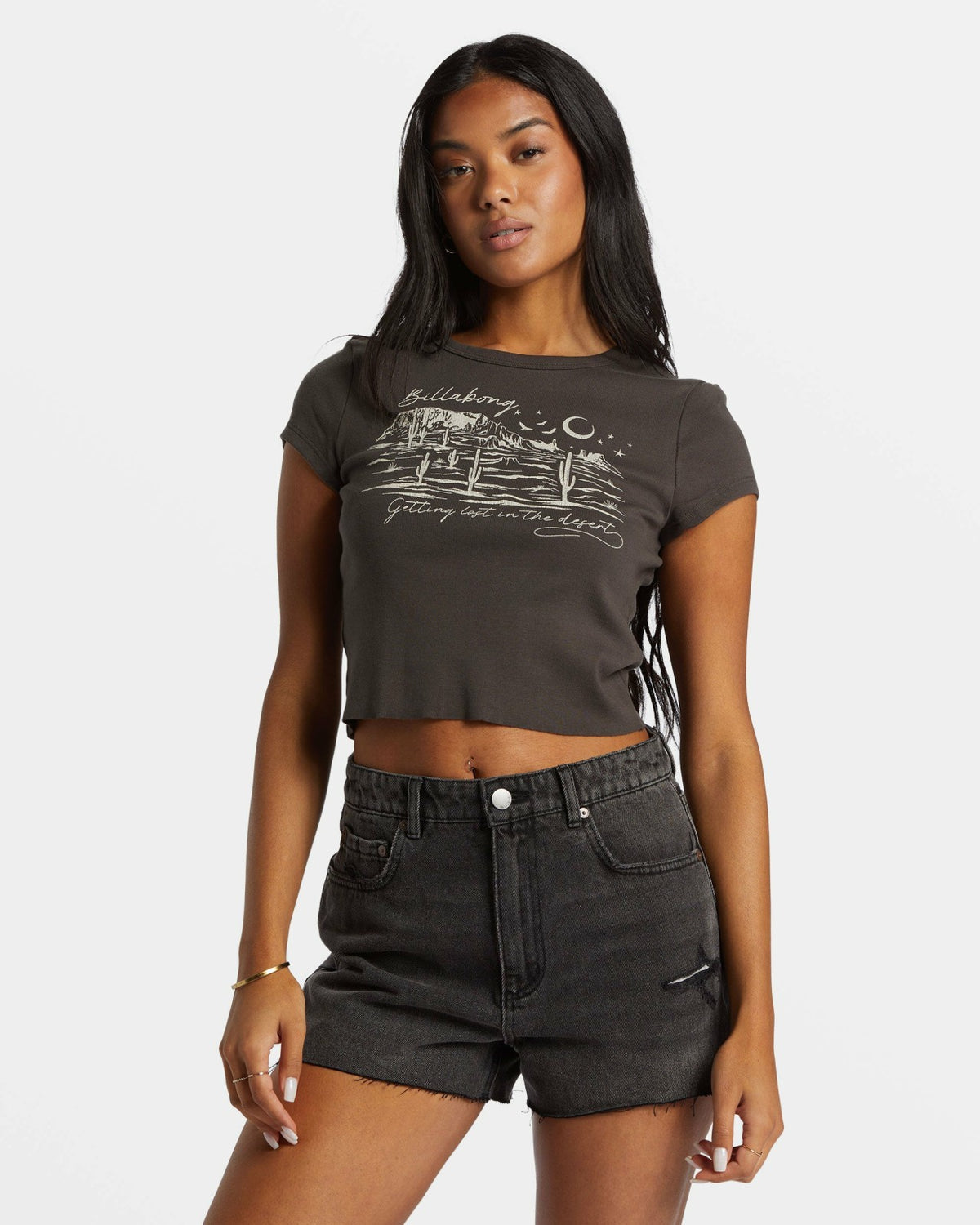 Billabong High Tides Denim Shorts - Fade To Black