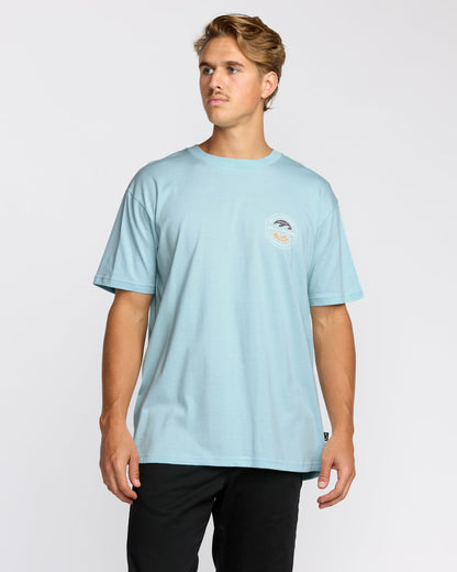 Billabong Hollow Premium Short Sleeve T-Shirt - Coastal Blue