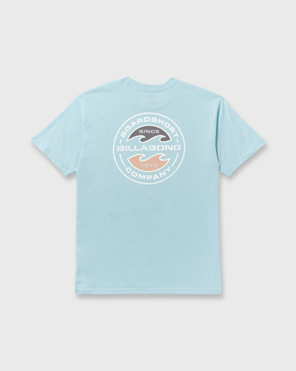 Billabong Hollow Premium Short Sleeve T-Shirt - Coastal Blue