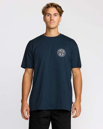 Billabong Hollow Premium Short Sleeve T-Shirt - Navy