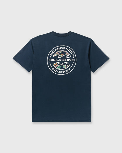 Billabong Hollow Premium Short Sleeve T-Shirt - Navy