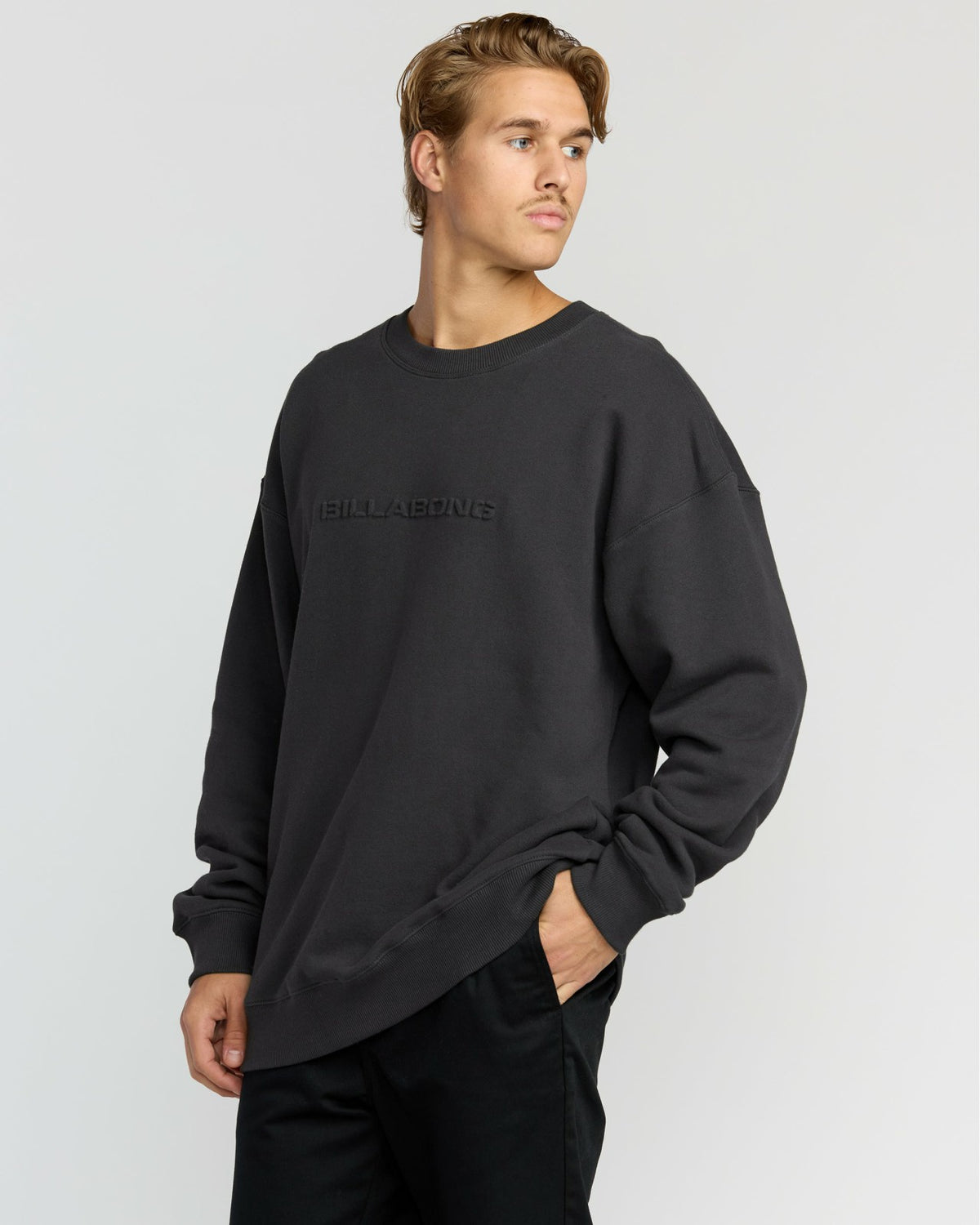 Billabong Iconic Emboss Crewneck Sweatshirt - Black