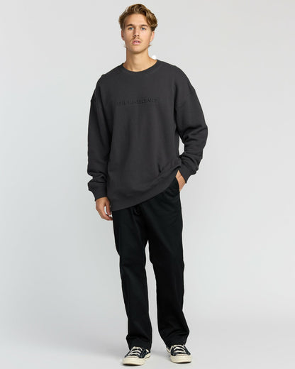 Billabong Iconic Emboss Crewneck Sweatshirt - Black