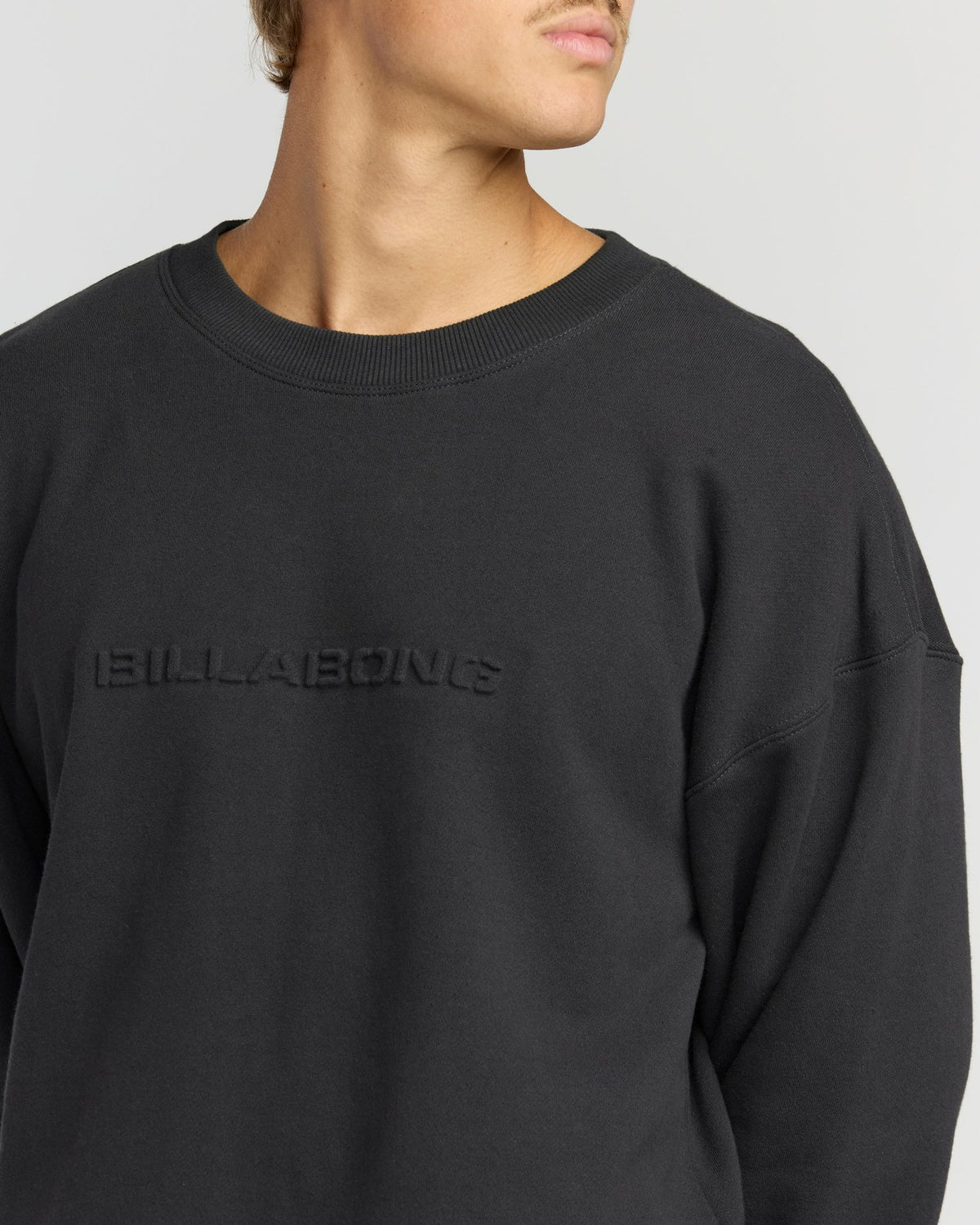 Billabong Iconic Emboss Crewneck Sweatshirt - Black