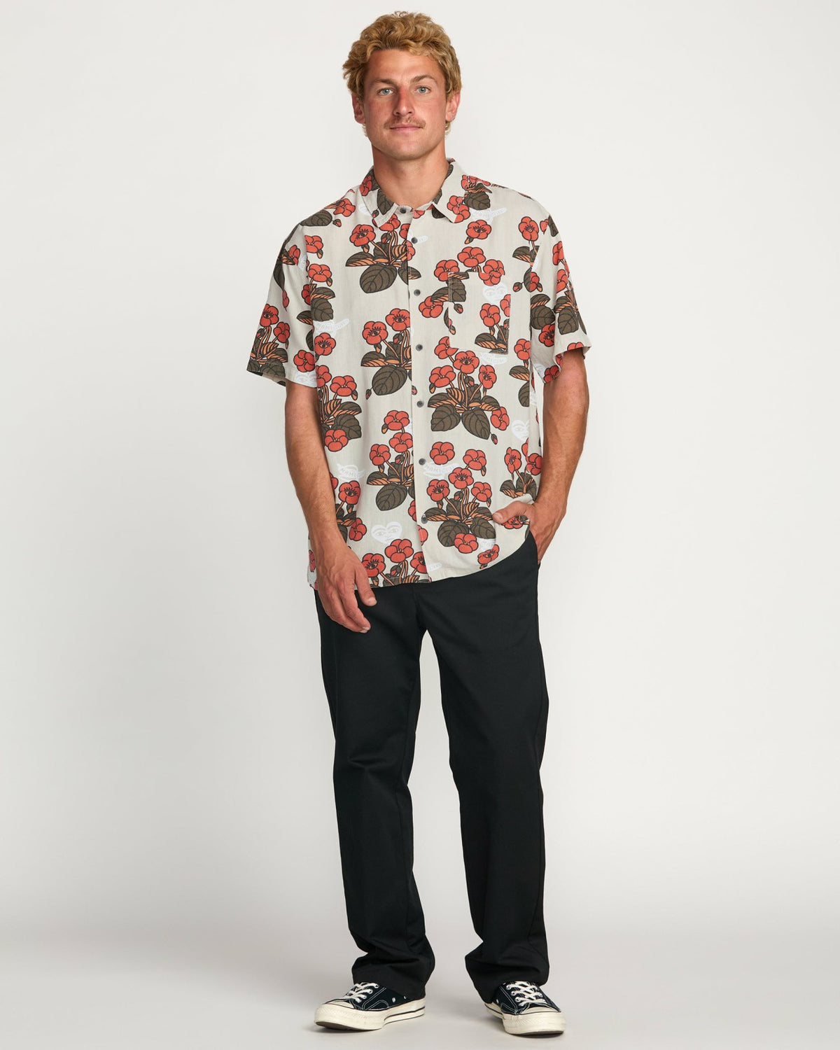 Billabong Billabong x Mami Wata Icons Short Sleeve Shirt - Stone