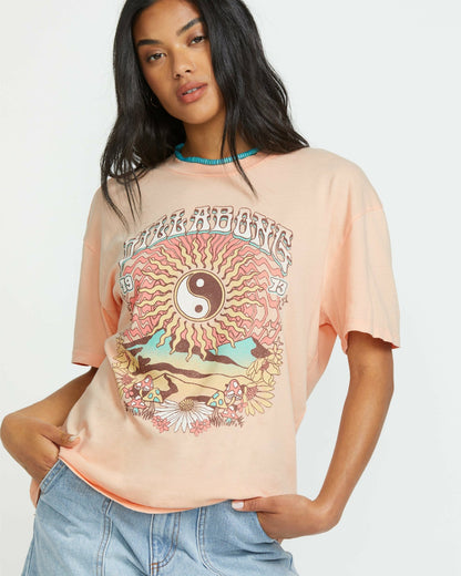 Billabong In The Balance Tee - Soft Peach
