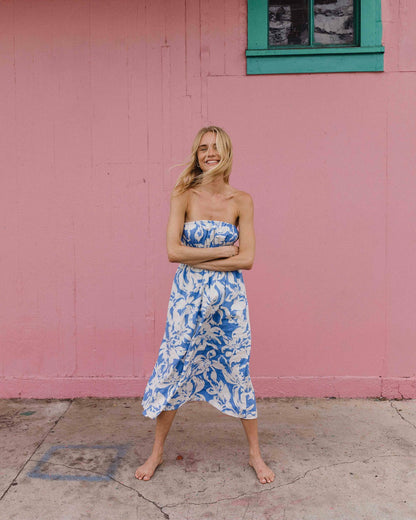 Billabong In The Sky Midi Dress - True Blue