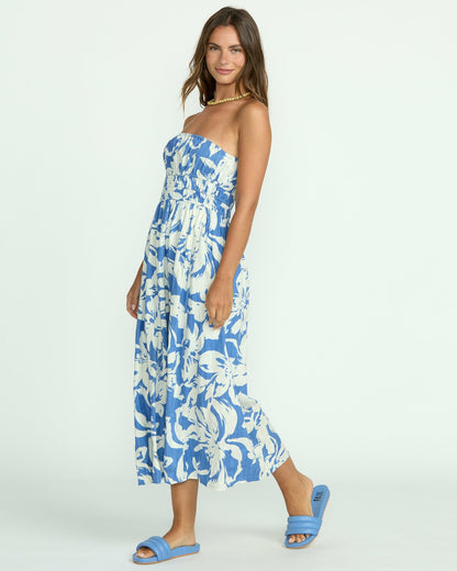 Billabong In The Sky Midi Dress - True Blue