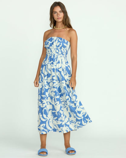 Billabong In The Sky Midi Dress - True Blue