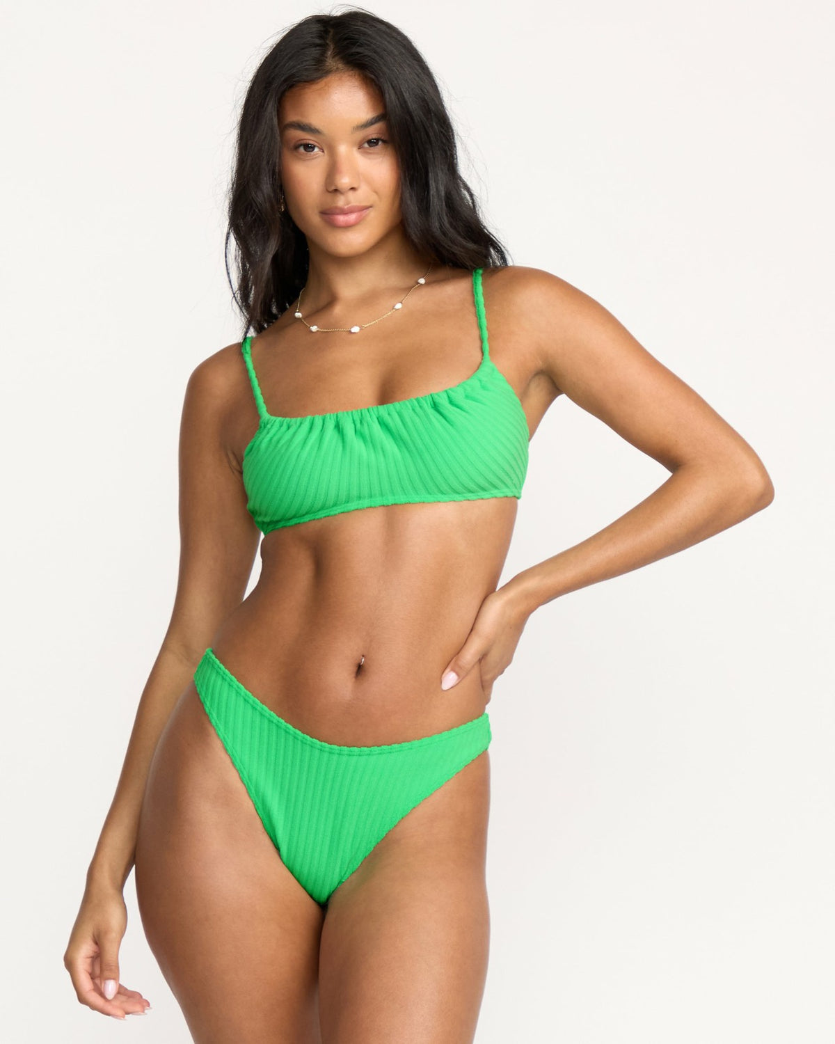 Billabong Josie In The Loop Mila Bralette Bikini Top - Jungle Green