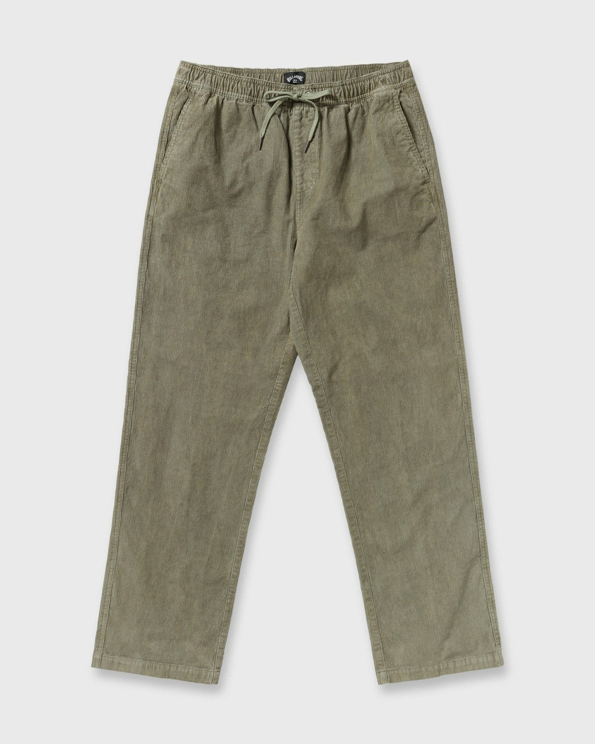 Billabong Larry Elastic Waist Corduroy Pants - Green Ash