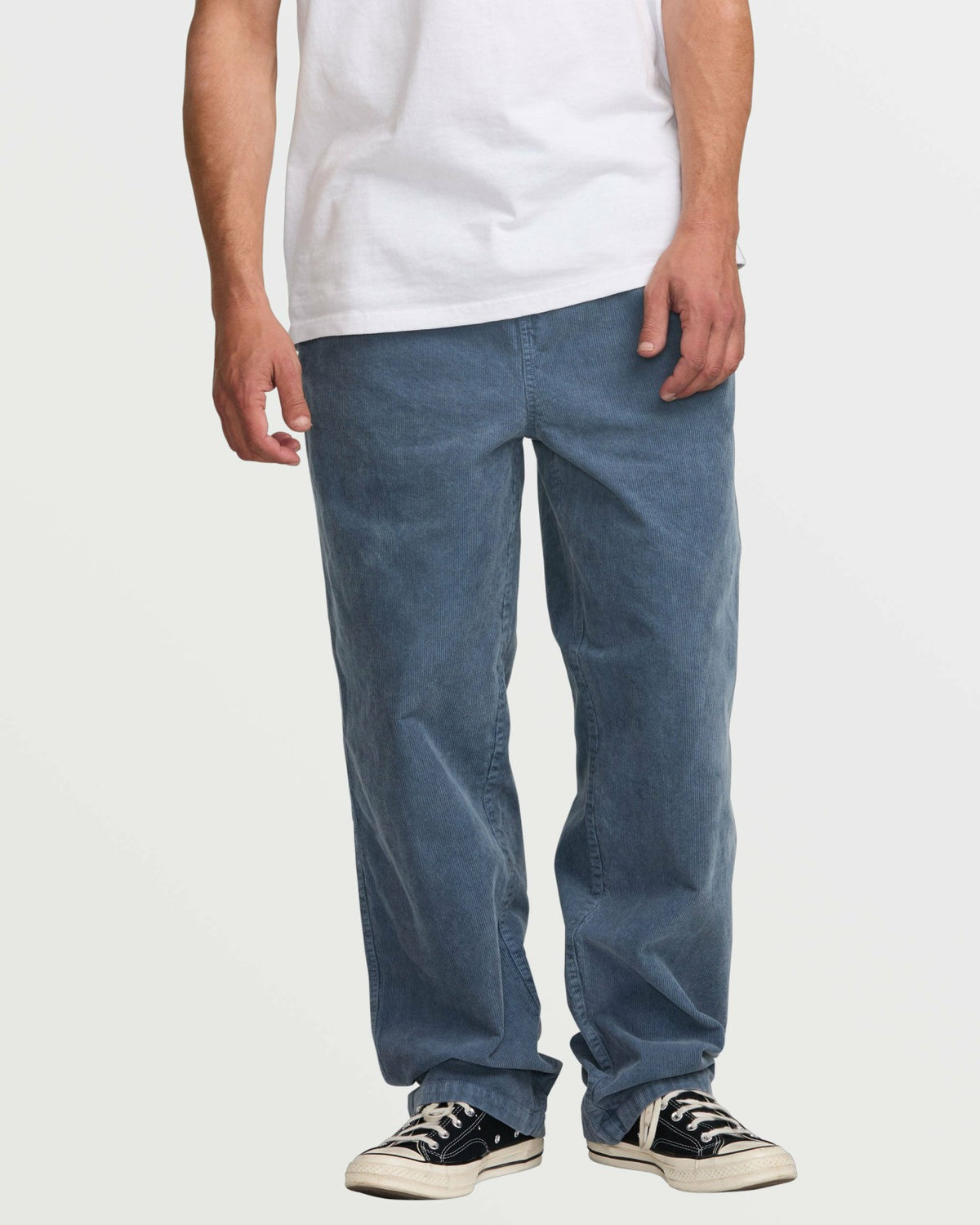 Billabong Larry Elastic Waist Corduroy Pants - Slate Blue