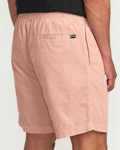 Billabong Larry Laybacks 19" Cord Shorts - Dusty Pink
