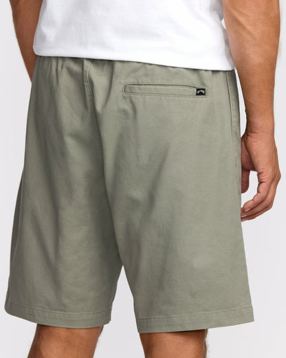 Billabong Larry Laybacks 19" Twill Shorts - Green Ash