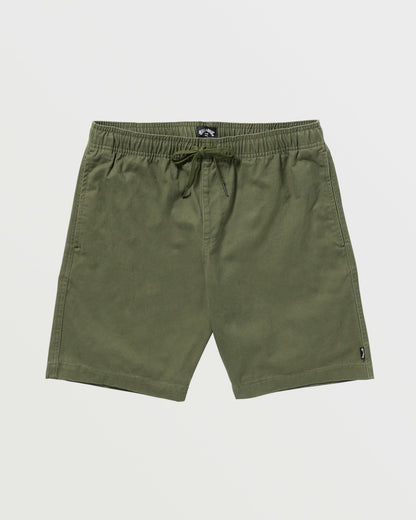 Billabong Larry Laybacks 19" Twill Shorts - Olive