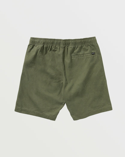 Billabong Larry Laybacks 19" Twill Shorts - Olive