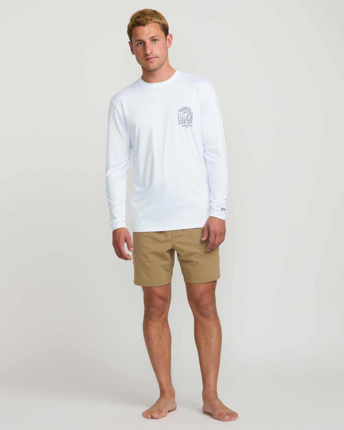 Billabong Last Night Loose Fit Long Sleeve Surf Tee - White